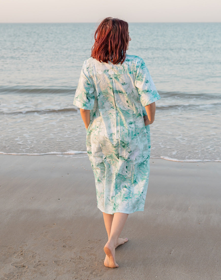 Sea Green Fluid Dress