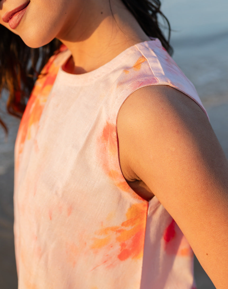 Sunpetal Peach Dress