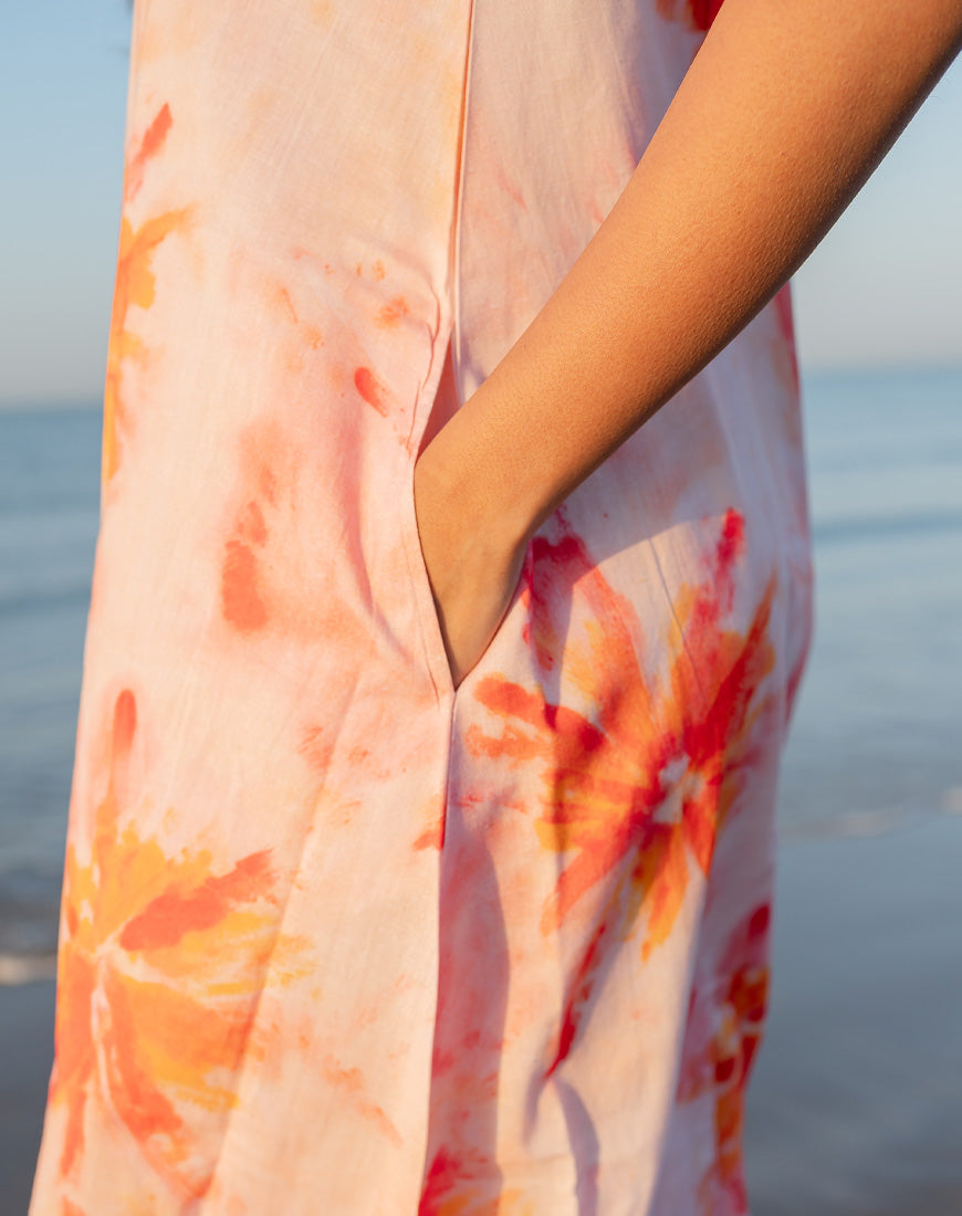 Sunpetal Peach Dress