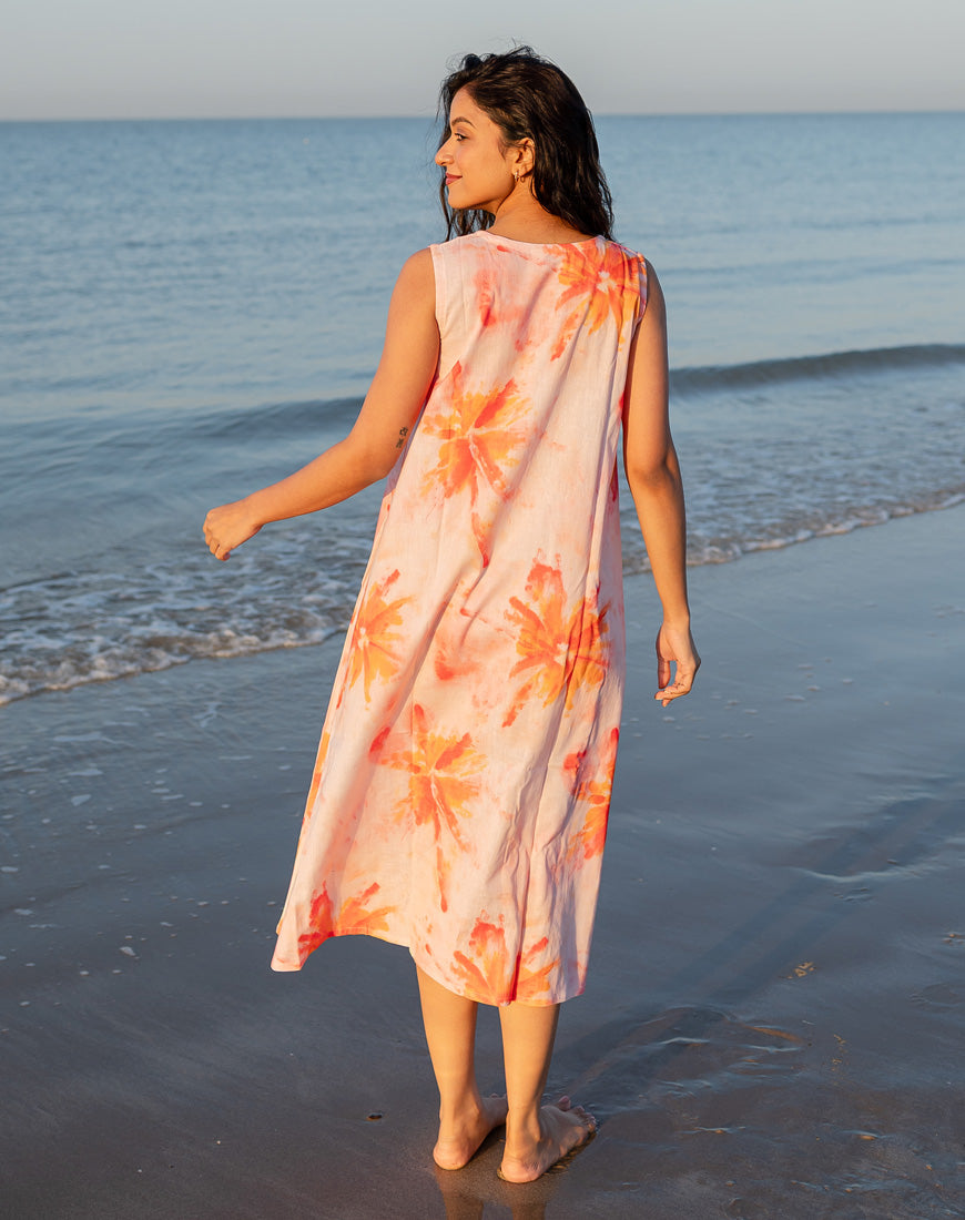 Sunpetal Peach Dress