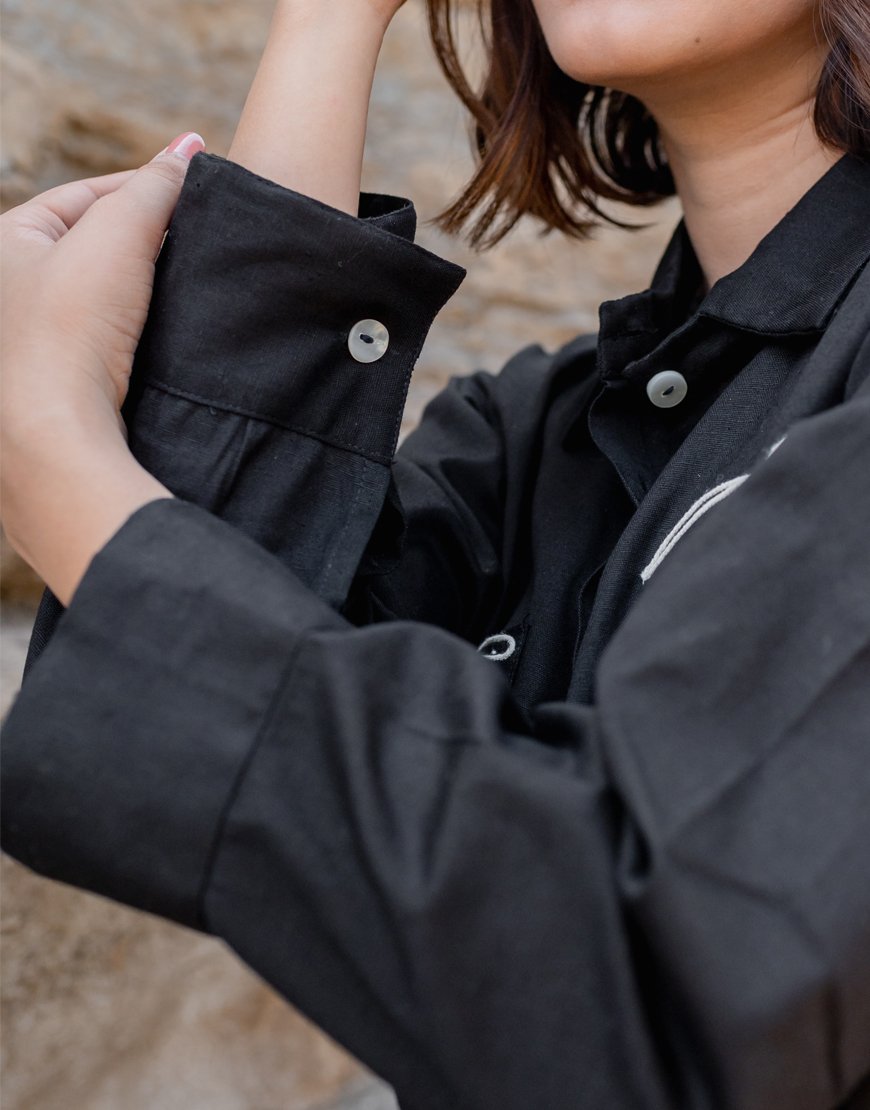 Artsy Black Co-ord Set Shirt & Pant