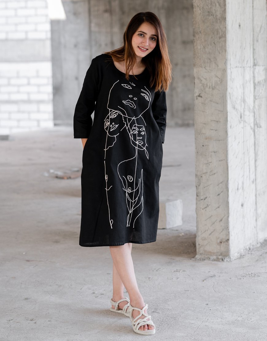 Black Artsy Dress