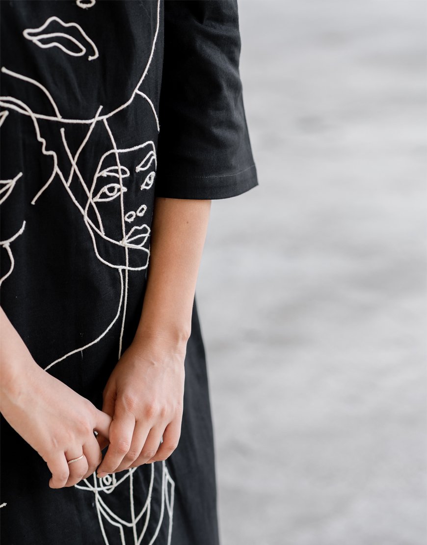 Black Artsy Dress