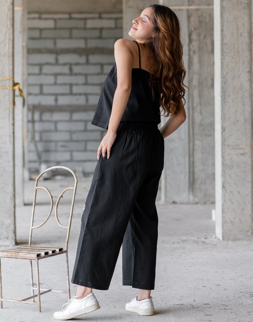 Black Artsy Palazzo