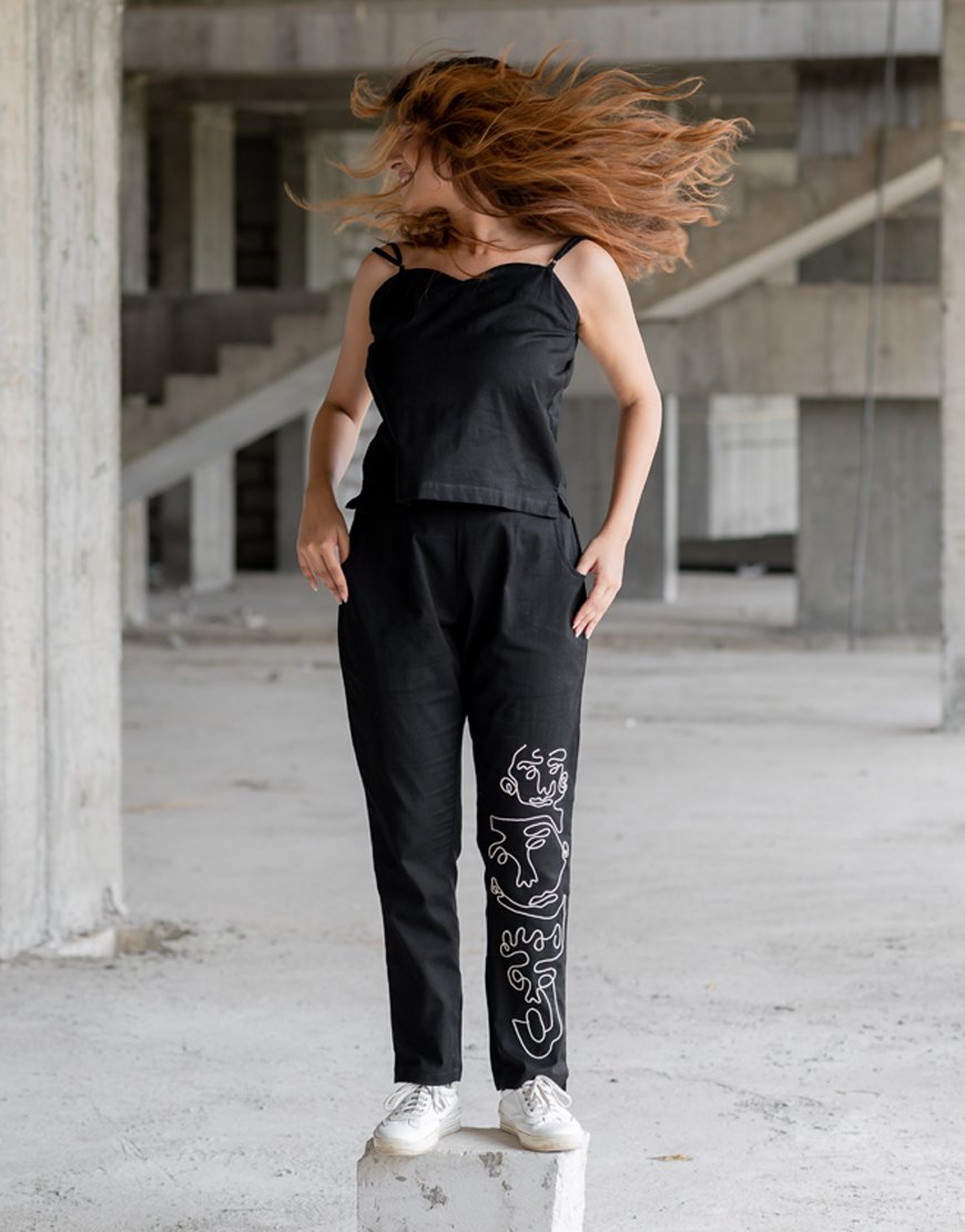 Black Artsy Pants