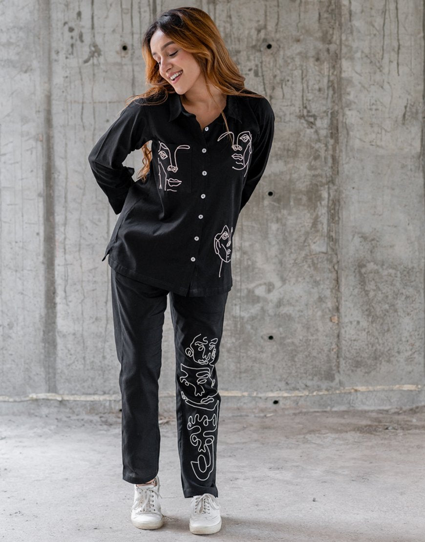 Black Artsy Shirt
