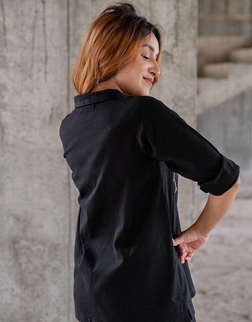 Black Artsy Shirt