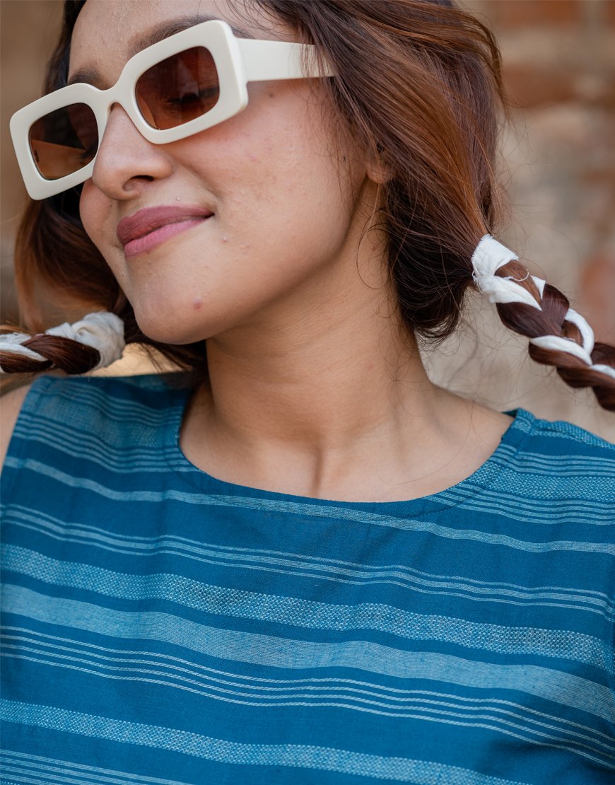 Blue Striped Co-ord Set