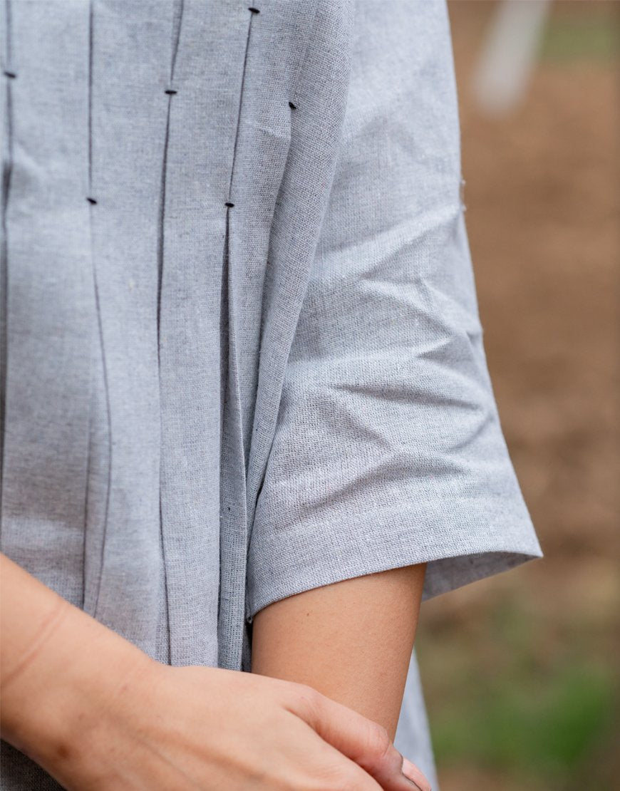 Grey Smock Top