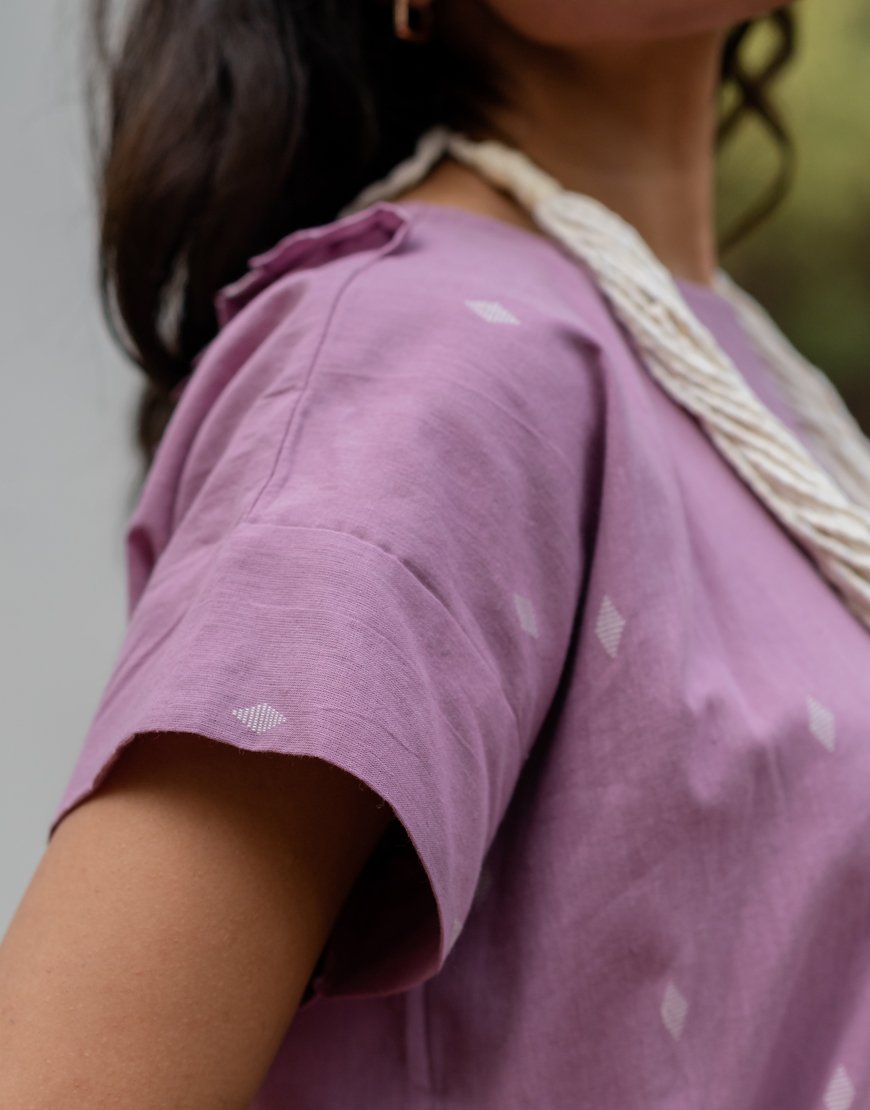 Lavender Weave Top