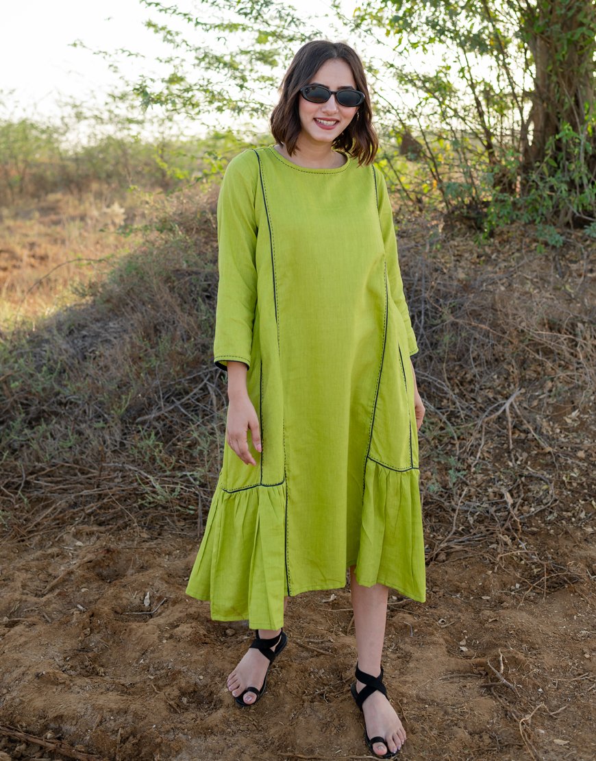 Lime Green Dress