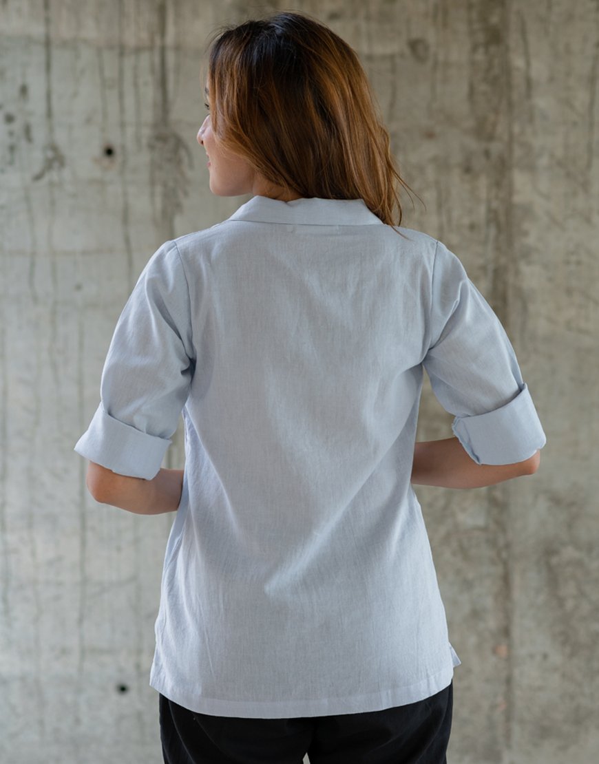 Pastel Blue Artsy Shirt