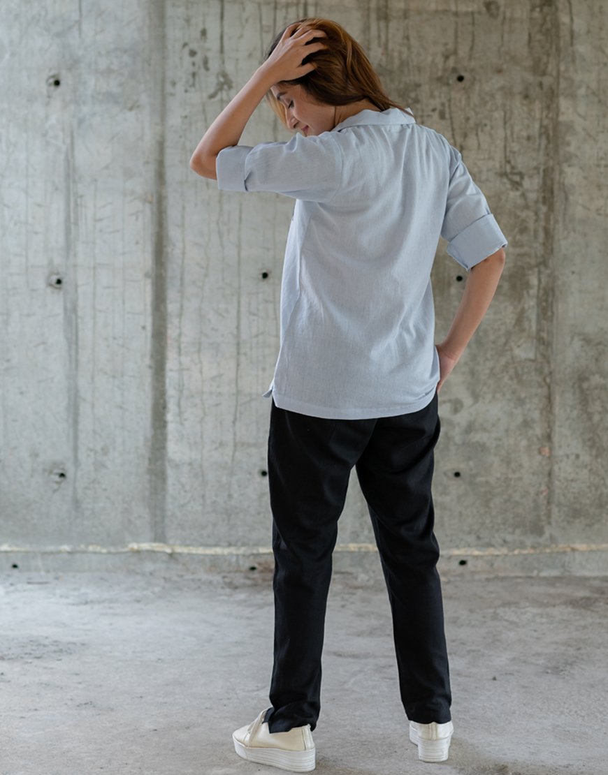 Pastel Blue Artsy Shirt