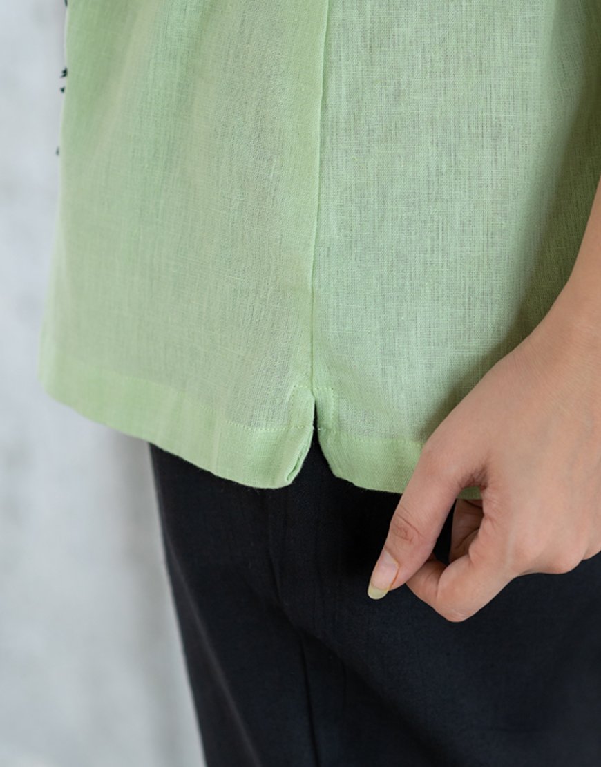 Pastel Green Artsy Shirt