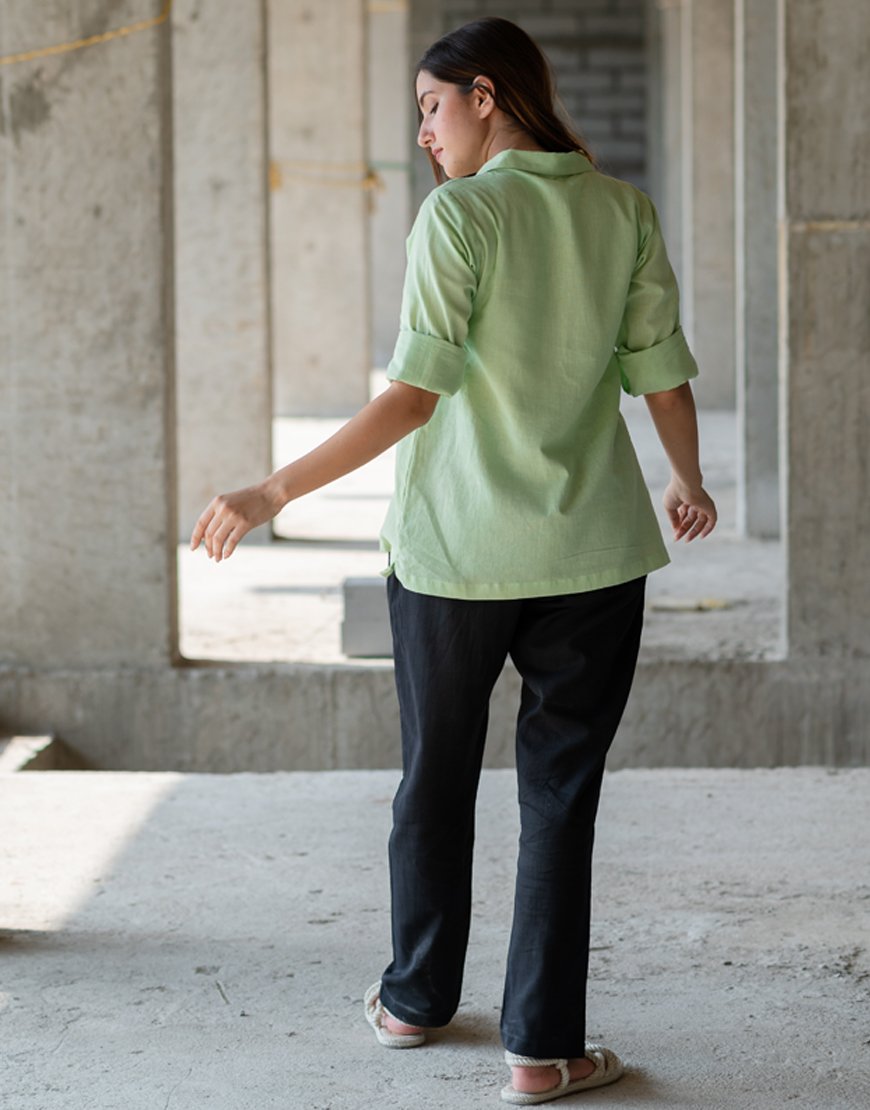 Pastel Green Artsy Shirt