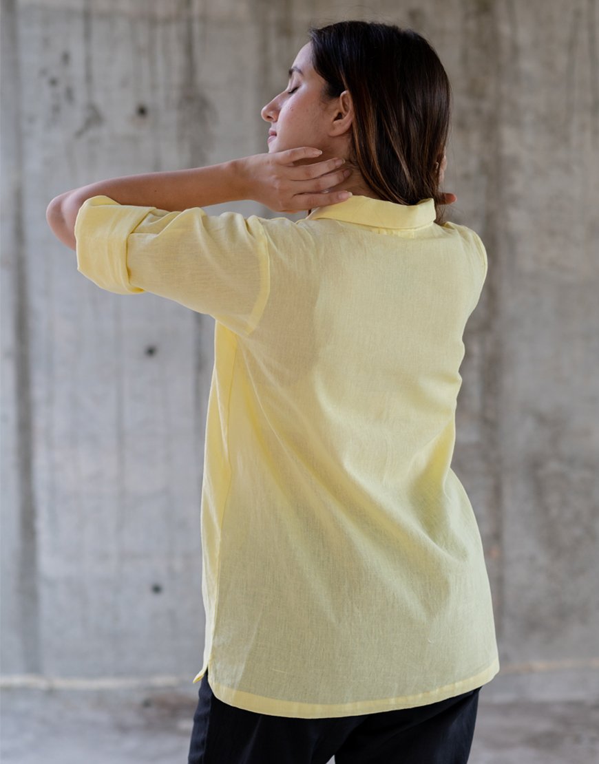 Pastel Yellow Artsy Shirt