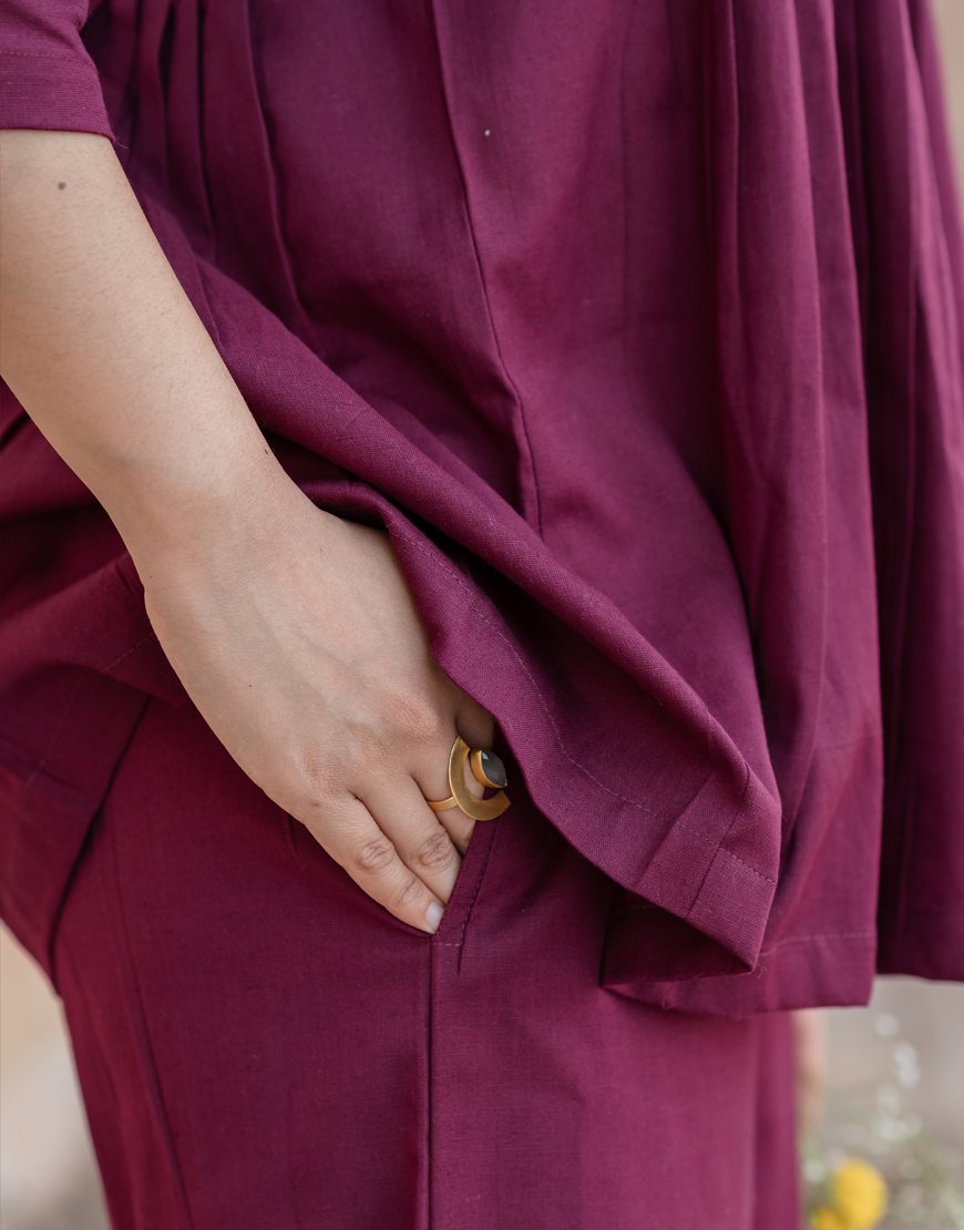Plum Wine Co-ord Set
