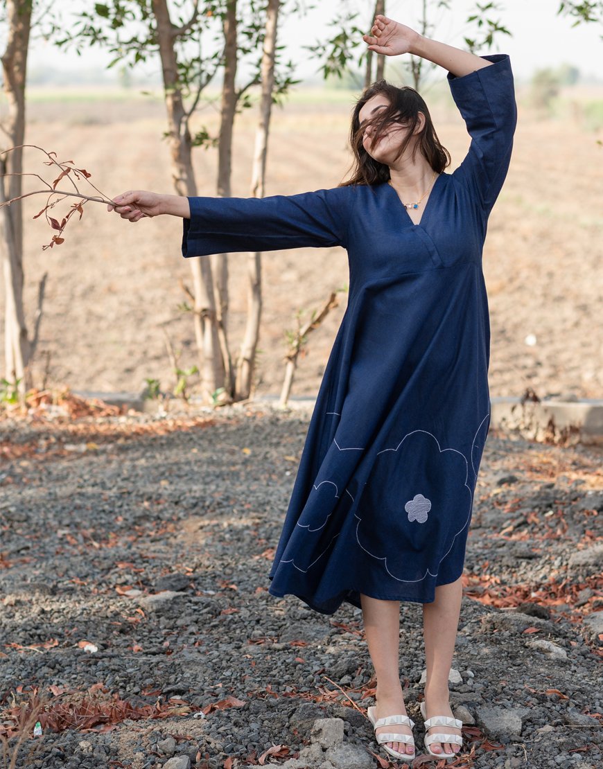 Royal Blue Flare Dress