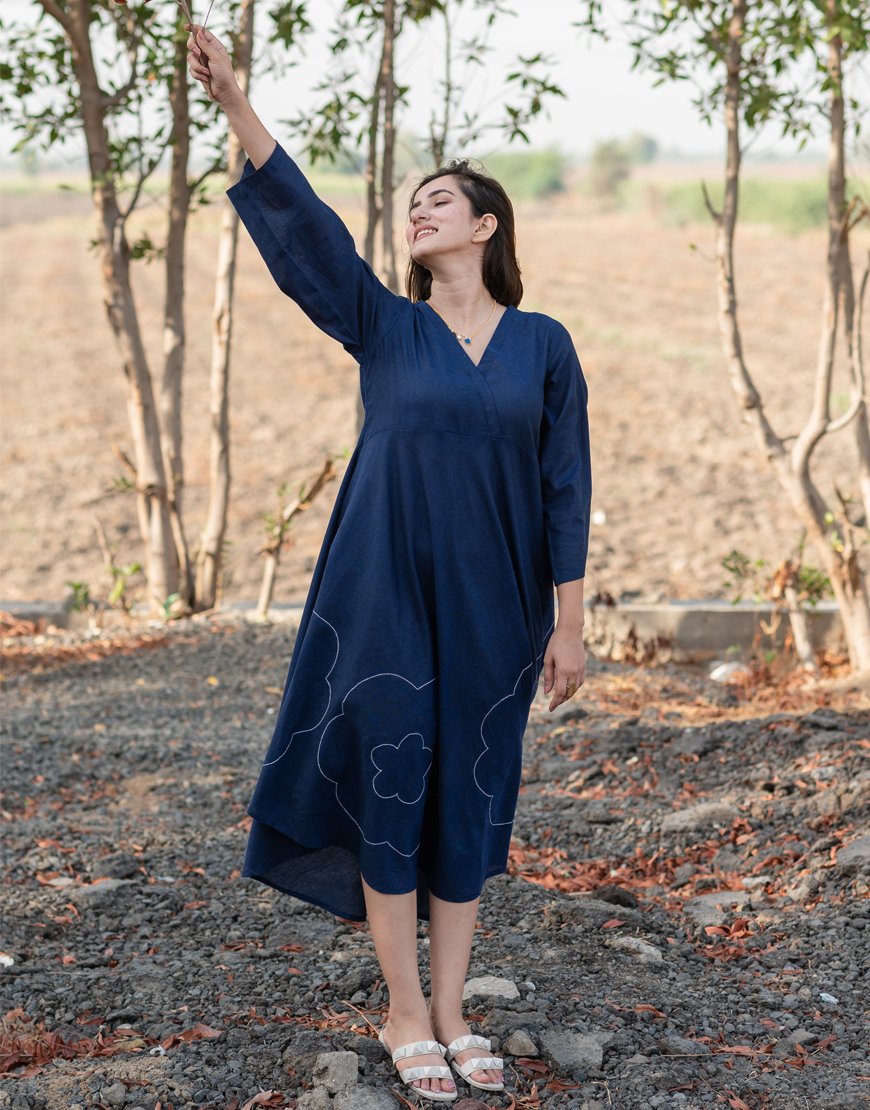 Royal Blue Flare Dress