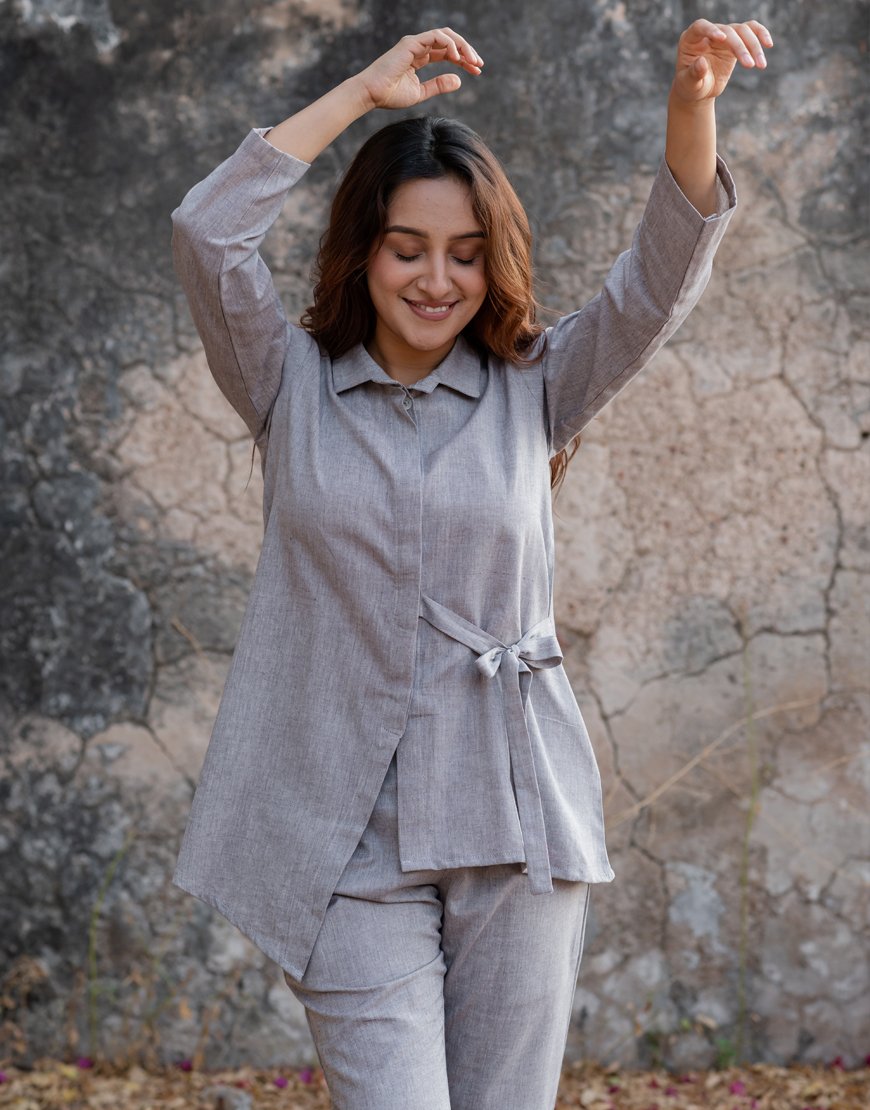 Solid Grey Co-ord Set