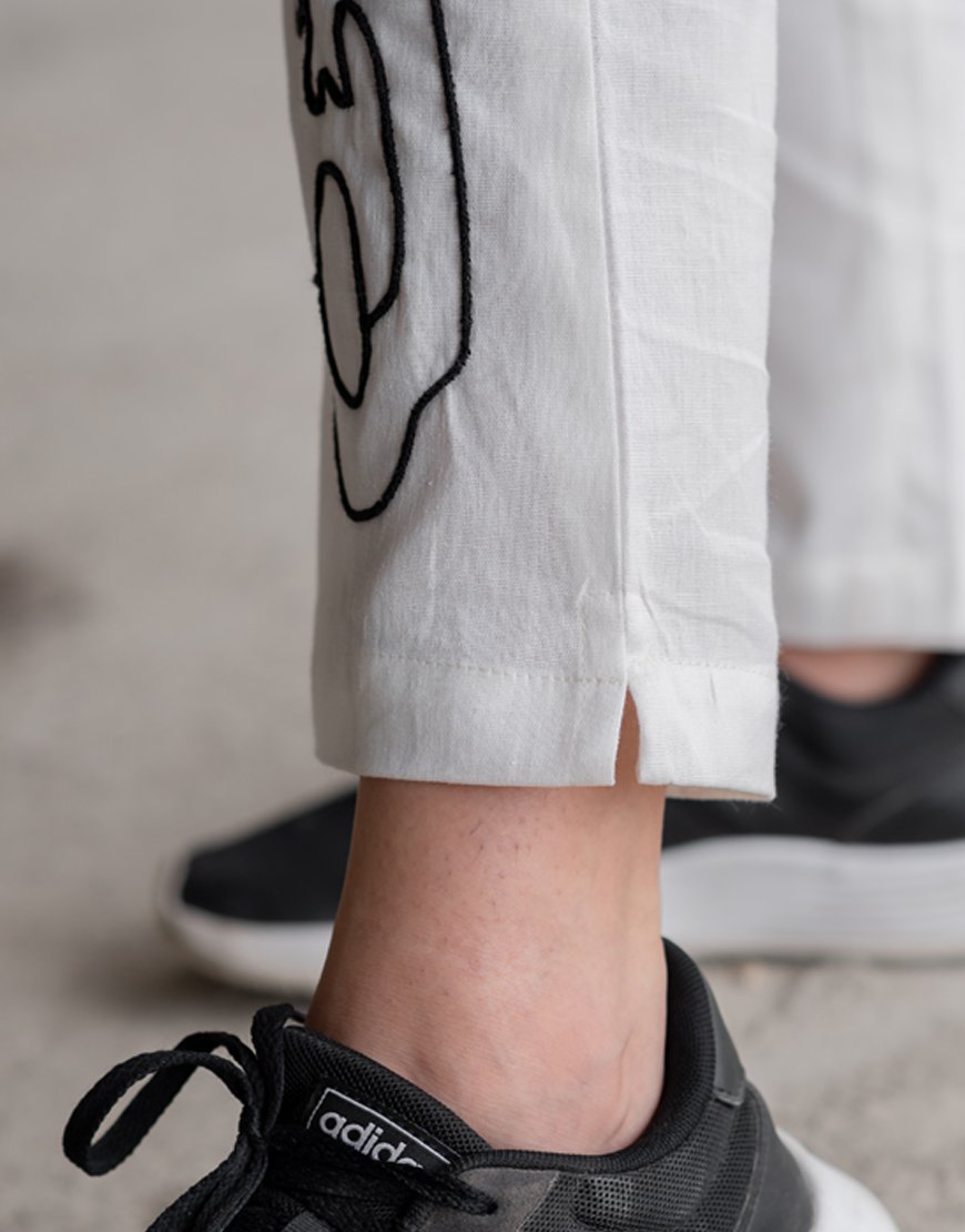 White Artsy Pants