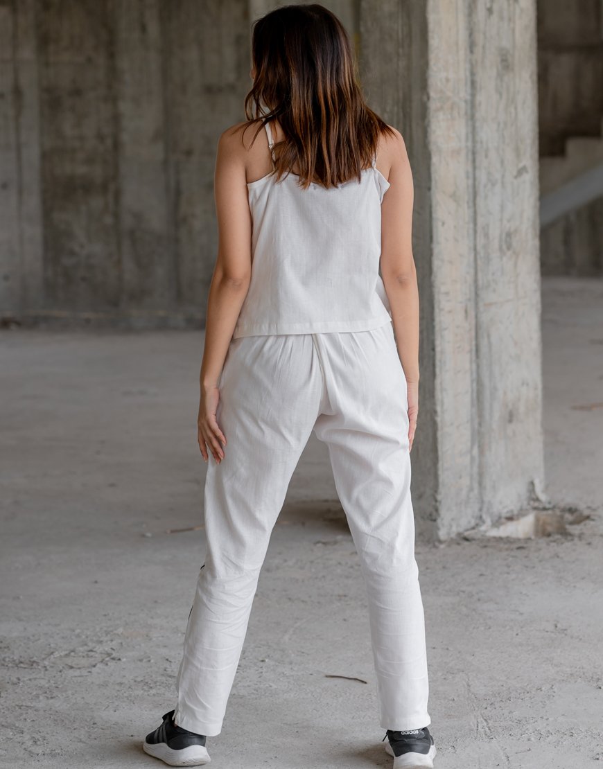 White Artsy Pants