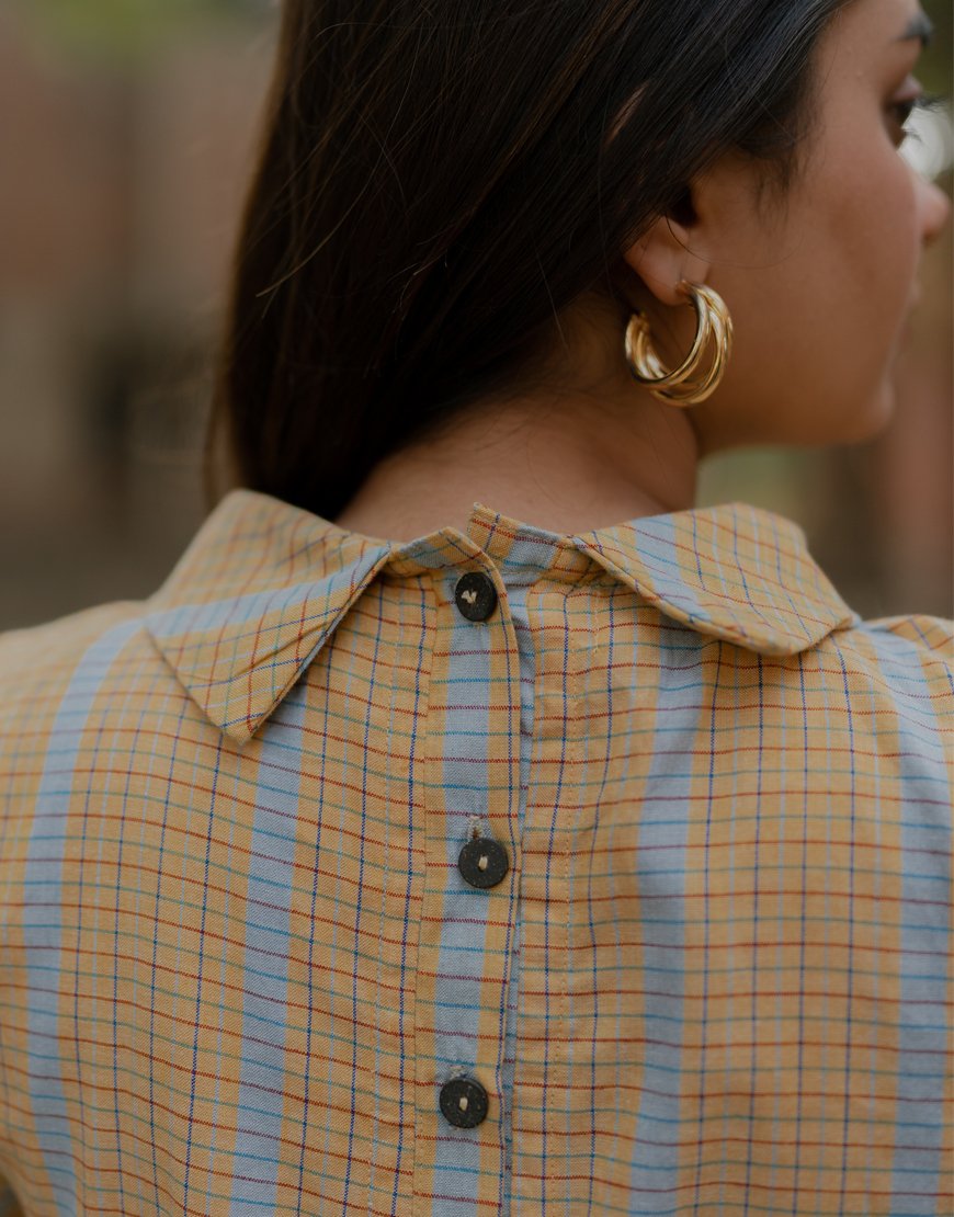 Yellow Checkered Top