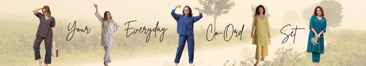 Handwoven cotton co-ord sets for women by Babli