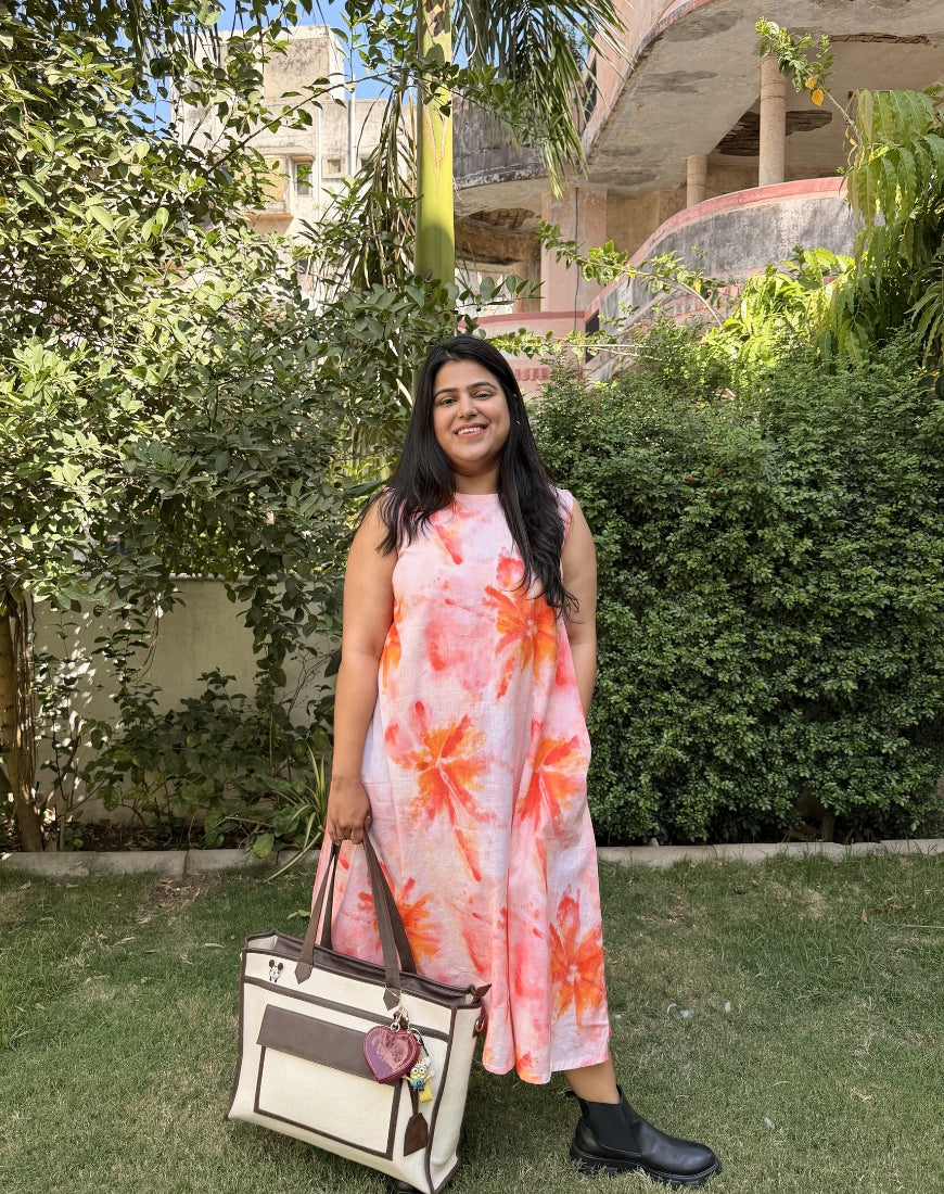 Sunpetal Peach Dress