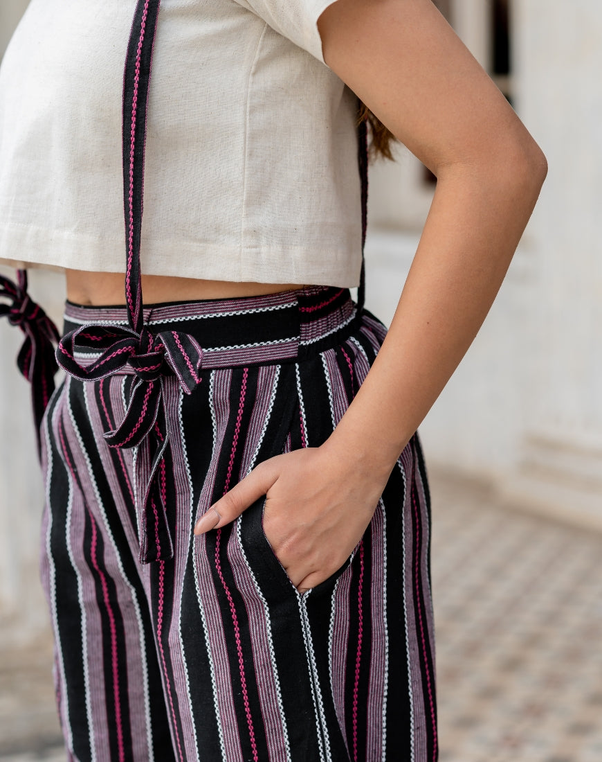 Black And Pink Dungaree Co-ord