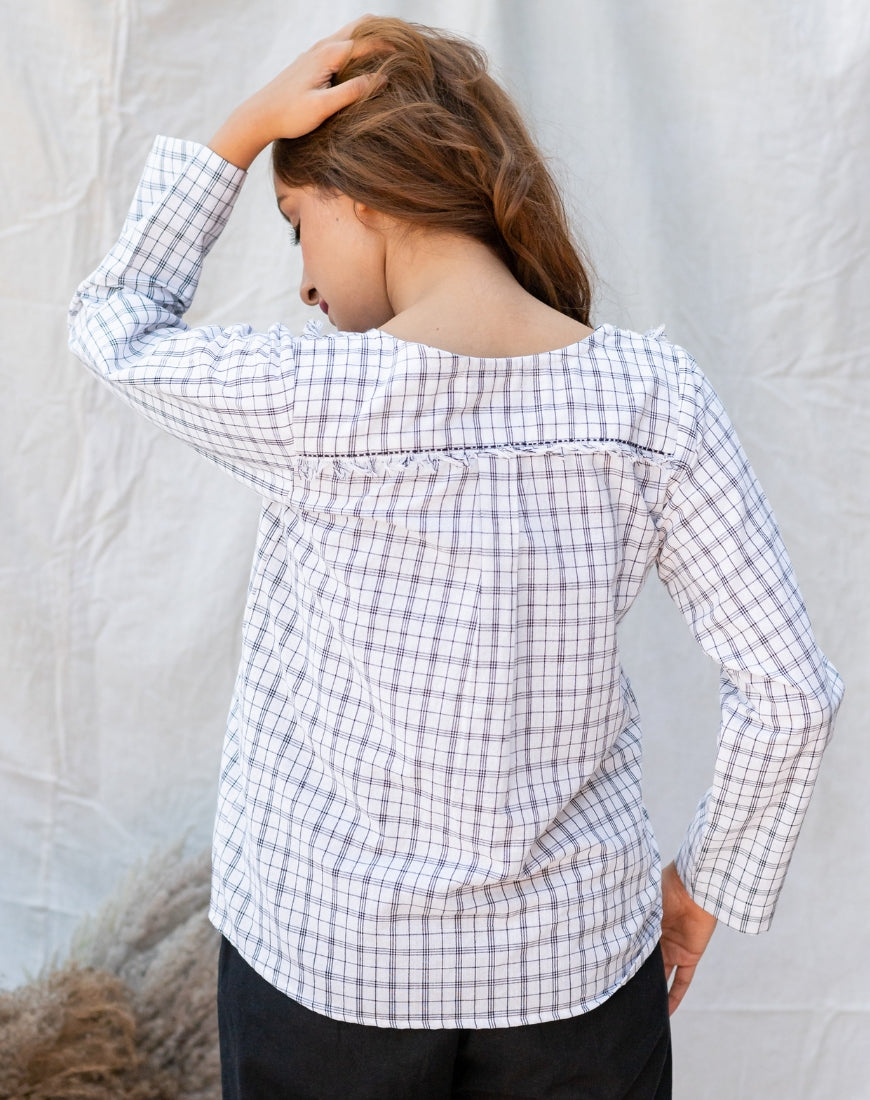 White & Black Checkered Jacket