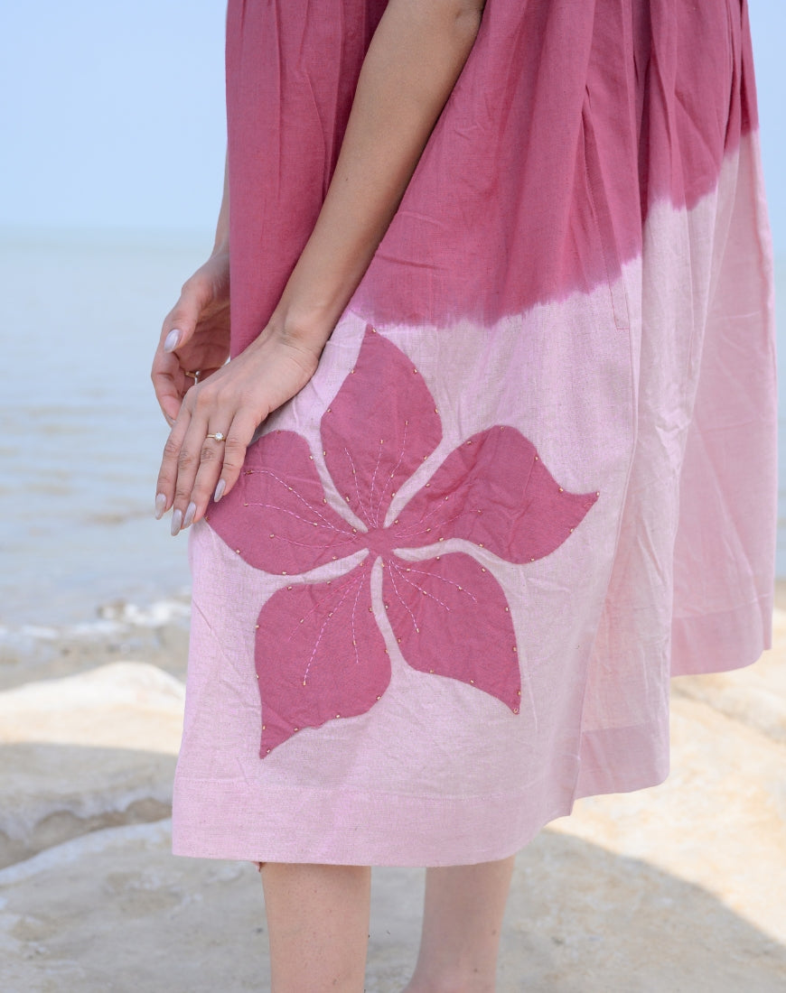 Rooh Afza Tie-Dye Dress