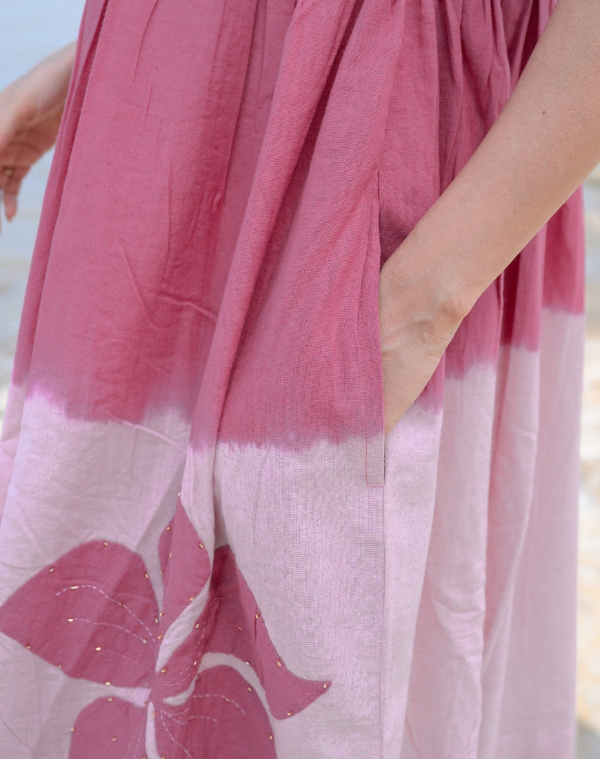 Rooh Afza Tie-Dye Dress