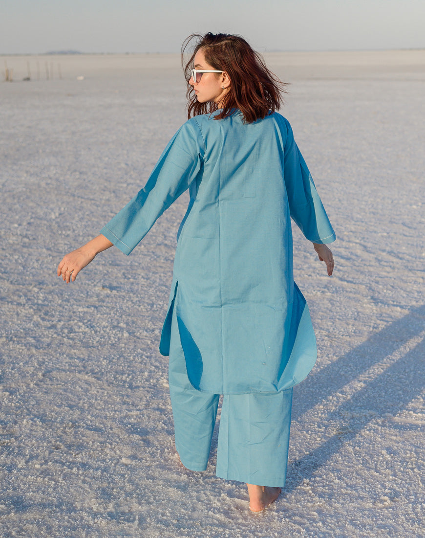 Aqua Blue Co-ord Set