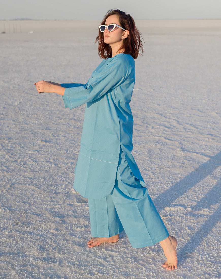 Aqua Blue Co-ord Set