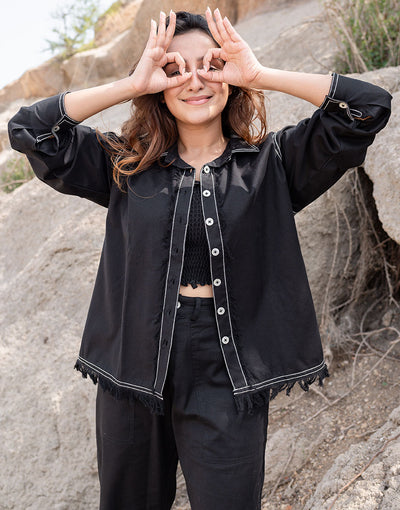 Artsy Black Sassy Jacket