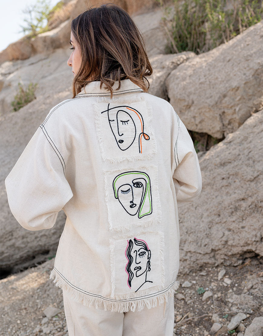 Artsy Khadi Sassy Oversized Jacket