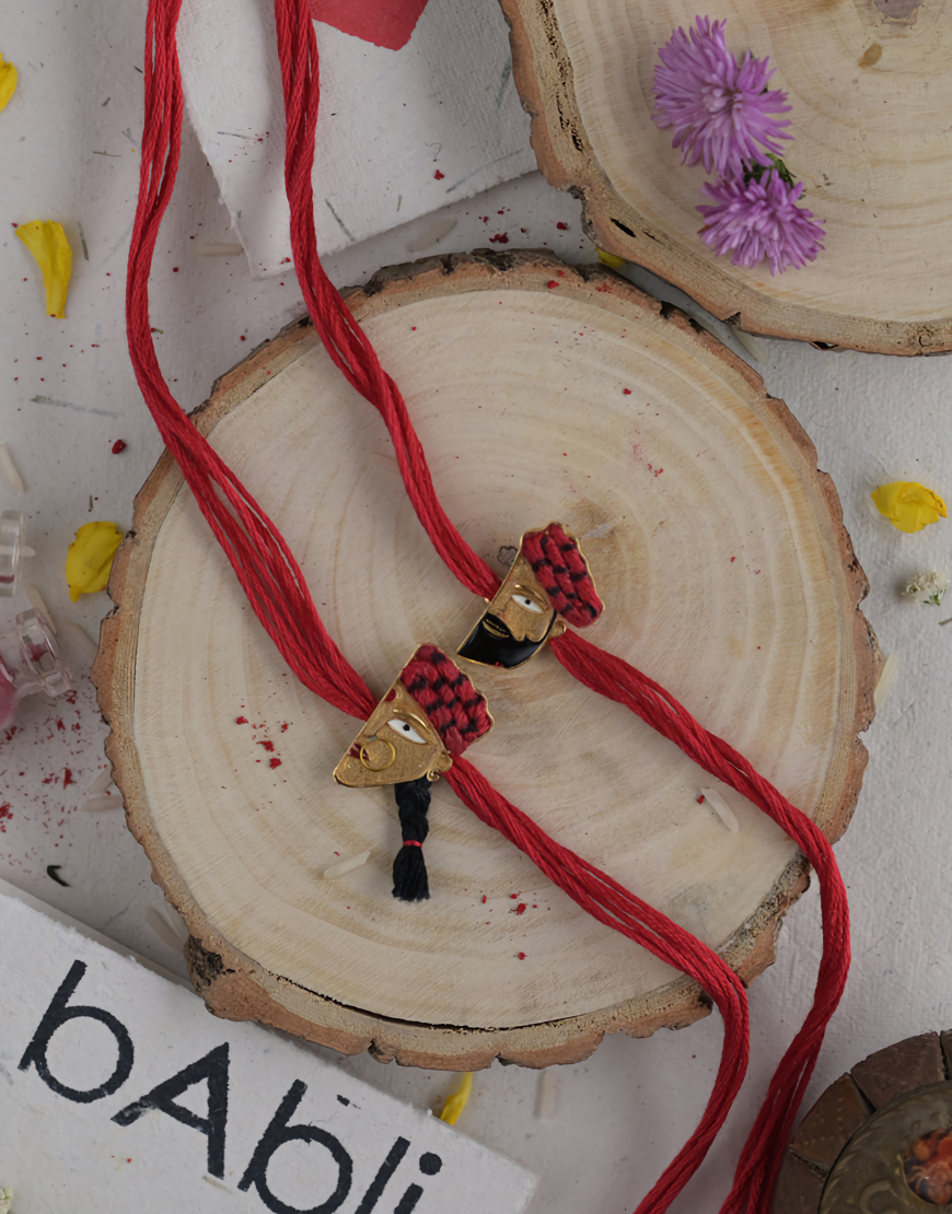 Artsy Metal Jodi Rakhi