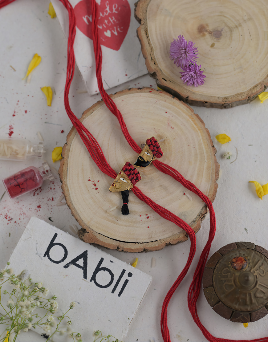 Artsy Metal Jodi Rakhi
