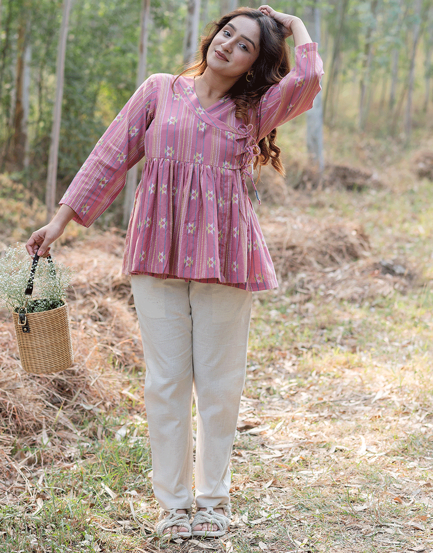 Baby Pink Angarakha Top