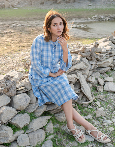 Baby Blue Evil Eye Dress