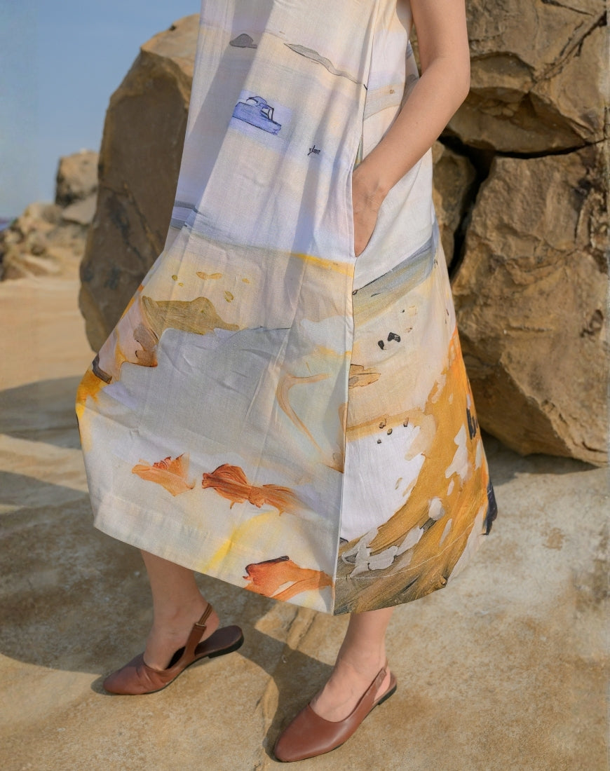 Beige Desert Dress