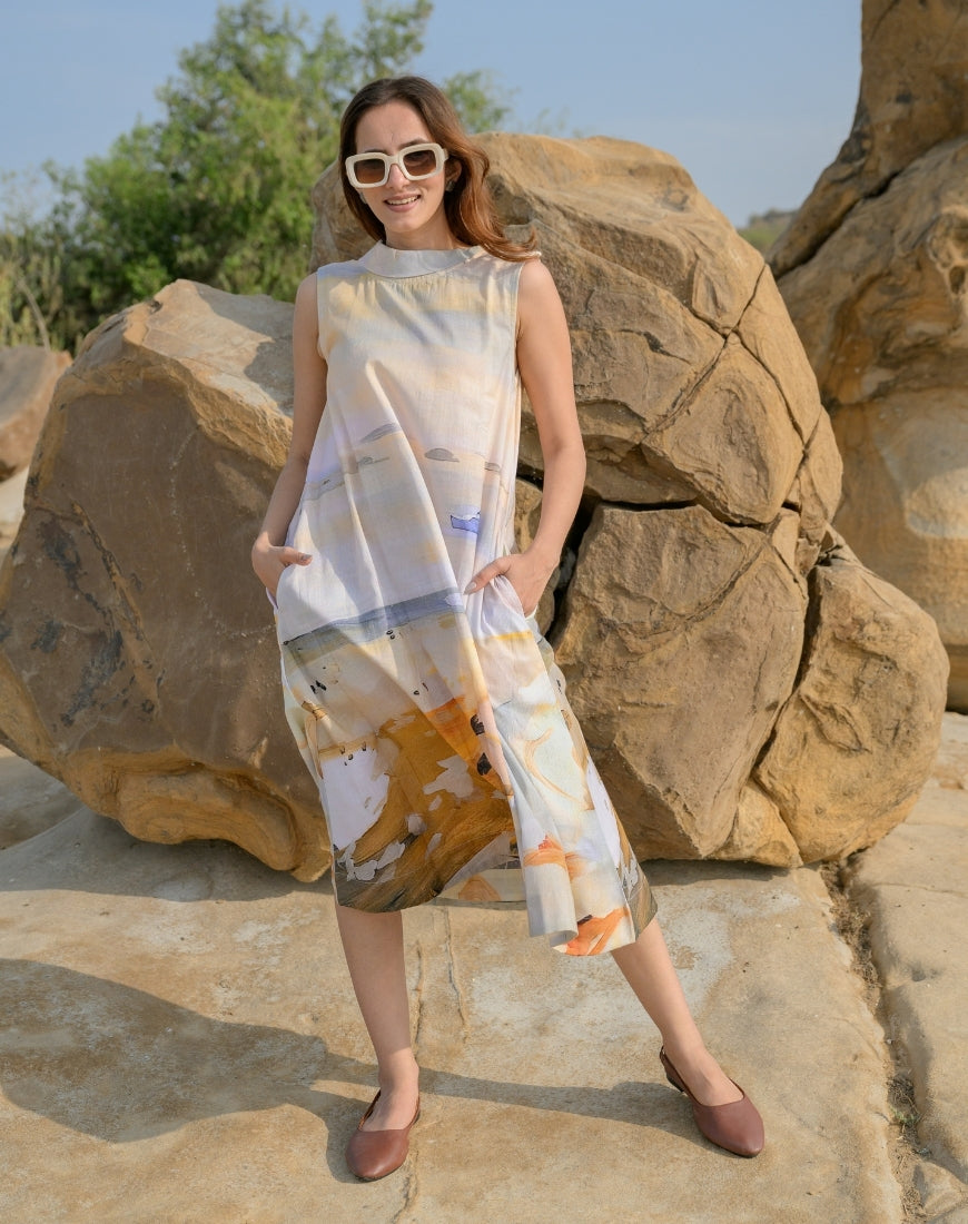 Beige Desert Dress