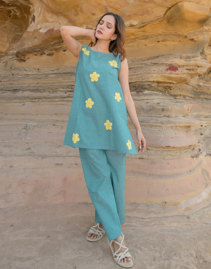 Blue Charm Co-ord Set