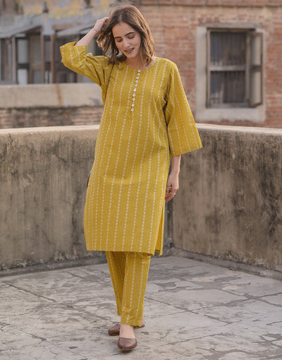 Brass Yellow Co-ord Set