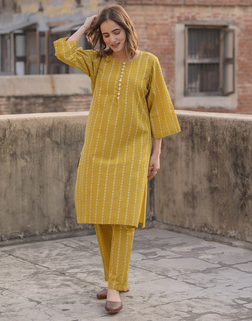 Brass Yellow Co-ord Set