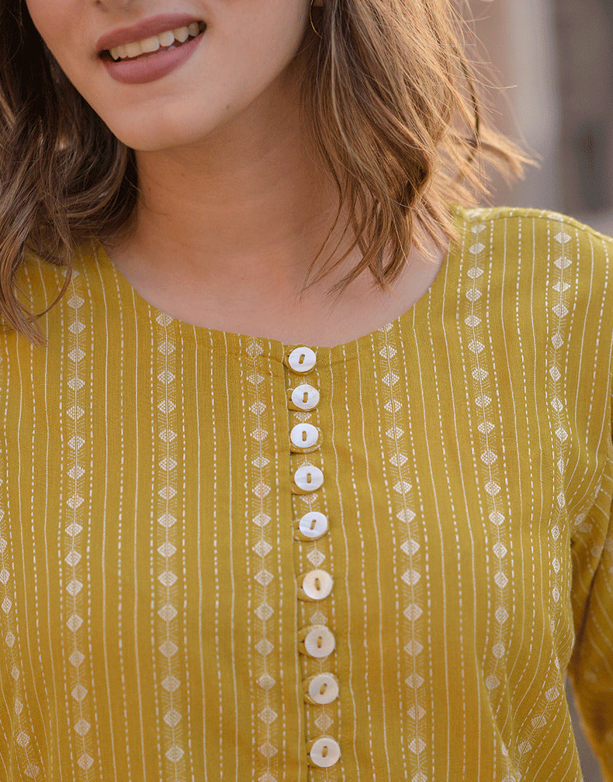 Brass Yellow Co-ord Set