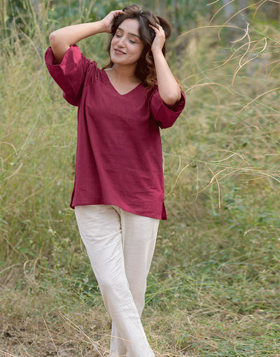Burgundy Wine Top