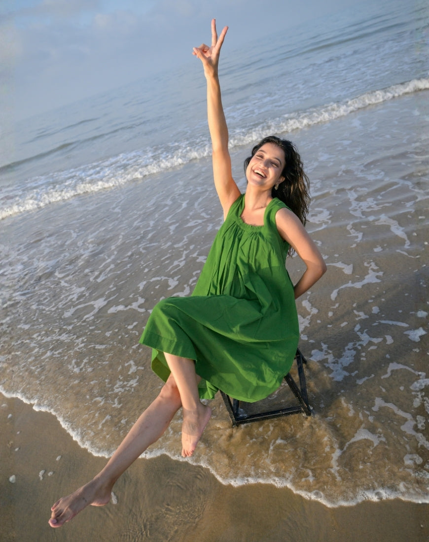 Cactus Green Dress