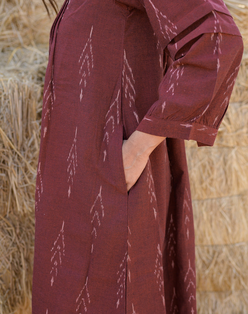 Deep Maroon Dress
